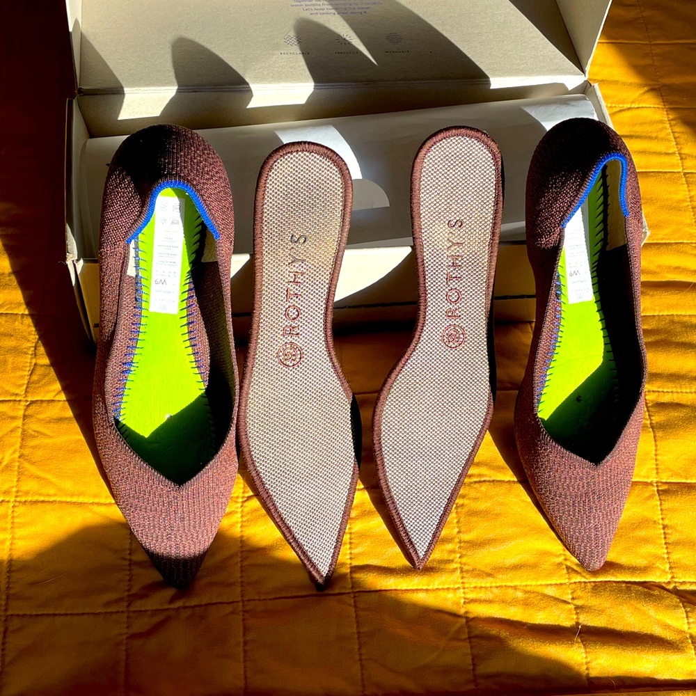 Rothy’s Points in Truffle size 9